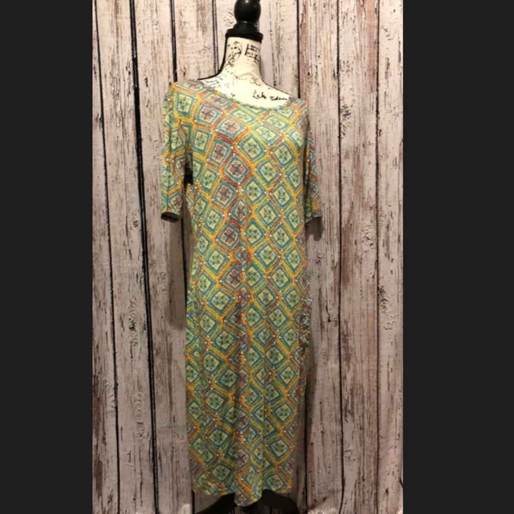 LulaRoe XL Julia Boho Diamonds